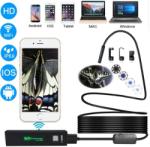  Endoszkóp kamera (5 méter) WiFi-s, iPhone, Android, PC, IP68 vízálló