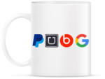 printfashion PUBG logo paródia - Bögre - Fehér (1097080)