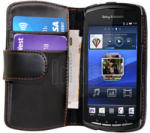 Sony Ericsson Xperia Play Wallet Калъф + Протектор