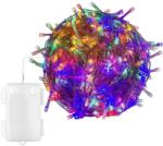 Voltronic Karácsonyi LED fényfüzér 10 m - színes (akku) (KOM59580)