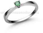  E1FS - SMARAGD köves Fehér arany Eljegyzési Gyűrű (E1FS)