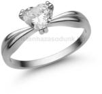  E313FZF - FEHÉR ZAFÍR köves Fehér arany Eljegyzési Gyűrű (E313FZF)