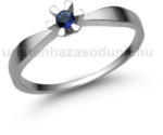  E315FZK - KÉK ZAFÍR köves Fehér arany Eljegyzési Gyűrű (E315FZK)