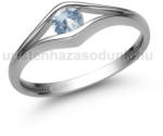  E302FK - AKVAMARIN köves Fehér arany Eljegyzési Gyűrű (E302FK)