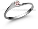  E5FZR - RÓZSASZÍN ZAFÍR köves Fehér arany Eljegyzési Gyűrű (E5FZR)