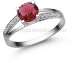  E317FR_C - RUBIN - CIRKÓNIA köves Fehér arany Eljegyzési gyűrű (E317FR_C)