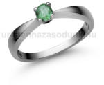  E2FS - SMARAGD köves Fehér arany Eljegyzési Gyűrű (E2FS)