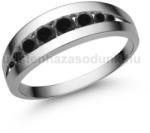  E320FBB - FEKETE GYÉMÁNT köves Fehér arany Eljegyzési gyűrű (E320FBB)
