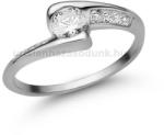  E349FZF_C - FEHÉR ZAFÍR - CIRKÓNIA köves Fehér arany Eljegyzési Gyűrű (E349FZF_C)
