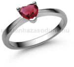  E203FR - RUBIN köves Fehér arany Eljegyzési gyűrű (E203FR)