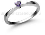  E1FM - AMETISZT köves Fehér arany Eljegyzési Gyűrű (E1FM)