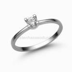  E309FC - CIRKÓNIA köves Fehér arany Eljegyzési Gyűrű (E309FC)