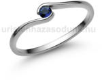  E105FZK - KÉK ZAFÍR köves Fehér arany Eljegyzési Gyűrű (E105FZK)
