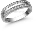  E341FZF - FEHÉR ZAFÍR köves Fehér arany Eljegyzési Gyűrű (E341FZF)