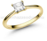  E213SC - CIRKÓNIA köves Sárga arany Eljegyzési Gyűrű (E213SC)