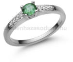  E115FS_B - SMARAGD - GYÉMÁNT köves Fehér arany Eljegyzési Gyűrű (E115FS_B)