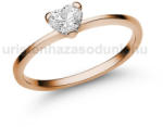  E15RC - CIRKÓNIA köves Rozé arany Eljegyzési Gyűrű (E15RC)