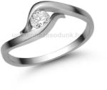  E326FC - CIRKÓNIA köves Fehér arany Eljegyzési Gyűrű (E326FC)