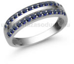  E341FZK - KÉK ZAFÍR köves Fehér arany Eljegyzési Gyűrű (E341FZK)