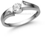  E324FZF_C - FEHÉR ZAFÍR - CIRKÓNIA köves Fehér arany Eljegyzési Gyűrű (E324FZF_C)