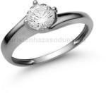  E19FZF - FEHÉR ZAFÍR köves Fehér arany Eljegyzési Gyűrű (E19FZF)