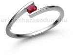  E7FR - RUBIN köves Fehér arany Eljegyzési Gyűrű (E7FR)