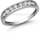  E330FC - CIRKÓNIA köves Fehér arany Eljegyzési Gyűrű (E330FC)