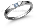  E12FK - AKVAMARIN köves Fehér arany Eljegyzési Gyűrű (E12FK)
