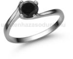  E307FBB - FEKETE GYÉMÁNT köves Fehér arany Eljegyzési gyűrű (E307FBB)