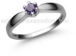  E9FM - AMETISZT köves Fehér arany Eljegyzési Gyűrű (E9FM)