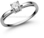  E322FZF - FEHÉR ZAFÍR köves Fehér arany Eljegyzési Gyűrű (E322FZF)