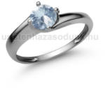  E19FK - AKVAMARIN köves Fehér arany Eljegyzési Gyűrű (E19FK)