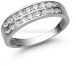 E342FC - CIRKÓNIA köves Fehér arany Eljegyzési Gyűrű (E342FC)