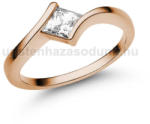  E202RC - CIRKÓNIA köves Rozé arany Eljegyzési Gyűrű (E202RC)