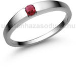  E10FR - RUBIN köves Fehér arany Eljegyzési Gyűrű (E10FR)