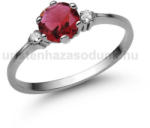  E312FR_B - RUBIN - GYÉMÁNT köves Fehér arany Eljegyzési gyűrű (E312FR_B)