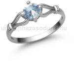  E303FK - AKVAMARIN köves Fehér arany Eljegyzési Gyűrű (E303FK)