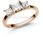  E201RC - CIRKÓNIA köves Rozé arany Eljegyzési Gyűrű (E201RC)