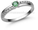  E311FS_C - SMARAGD - CIRKÓNIA köves Fehér arany Eljegyzési Gyűrű (E311FS_C)