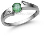  E324FS_C - SMARAGD - CIRKÓNIA köves Fehér arany Eljegyzési Gyűrű (E324FS_C)