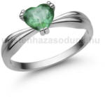  E313FS - SMARAGD köves Fehér arany Eljegyzési Gyűrű (E313FS)