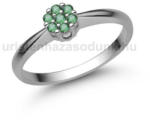  E347FS - SMARAGD köves Fehér arany Eljegyzési Gyűrű (E347FS)