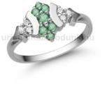  E350FS_C - SMARAGD - CIRKÓNIA köves Fehér arany Eljegyzési Gyűrű (E350FS_C)