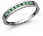  E344FS - SMARAGD köves Fehér arany Eljegyzési Gyűrű (E344FS)