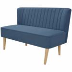 vidaXL Canapea cu material textil, 117 x 55, 5 x 77 cm, albastru (244072) Canapea