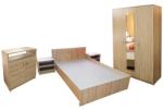 Spectral Mobila Dormitor Soft Sonoma cu pat 120x200 cm