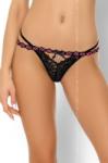 Livco Corsetti Amondina szexi fekete csipke tanga dupla pánttal L/XL