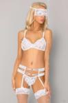 Livco Corsetti Sameera 5 részes szexi fehér fehérnemű szett S/M