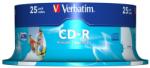 Verbatim CD-R VERBATIM 700 MB, 80 min, viteza 52x, spindle, printabil, "AZO Wide Inkjet Printable", 25 buc/set