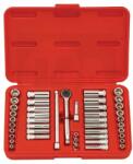 Genius Tools Dugókulcs készlet 1/4", 6 lap metr. + collos + hossz. 44 db-os Genius (GS-244MS)